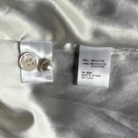 Alex Marie Eyelet Over Black and White Striped Dress 14 NWT - Picture 5 of 8